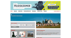 Desktop Screenshot of muziekzomer.nl