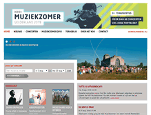 Tablet Screenshot of muziekzomer.nl